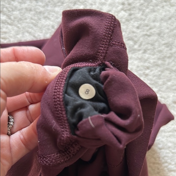 Lululemon Burgundy High-Waisted Leggings - Picture 8 of 8